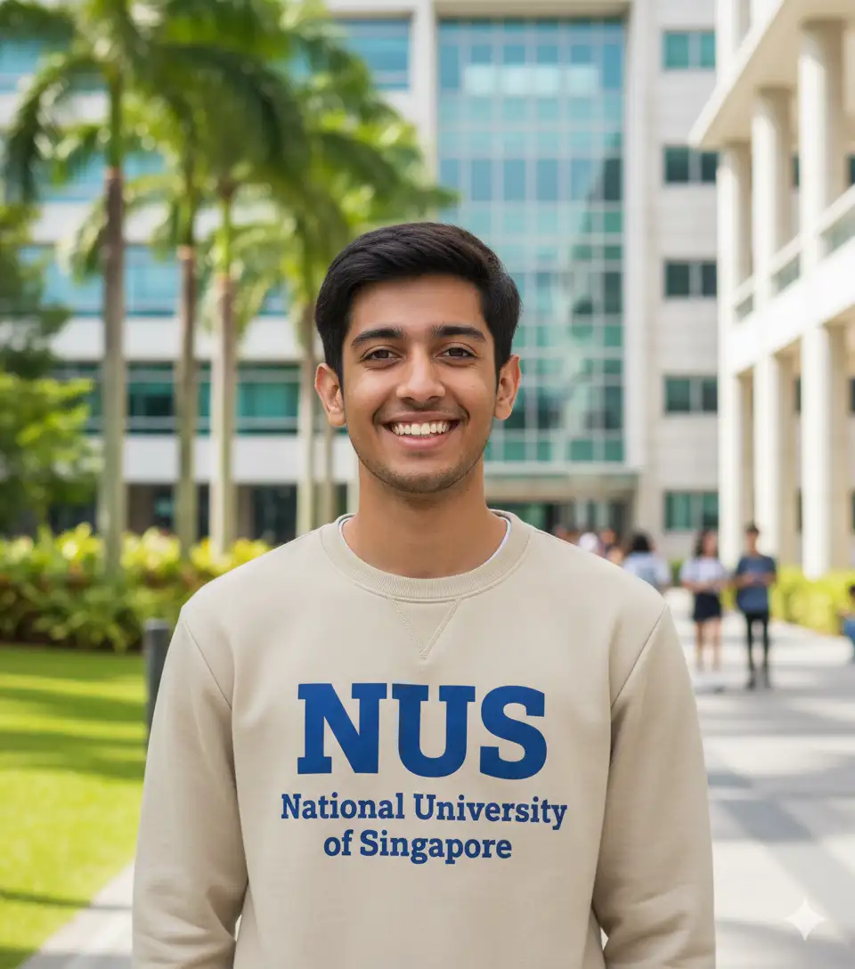Dev Suthar - Accepted to NUS Business School